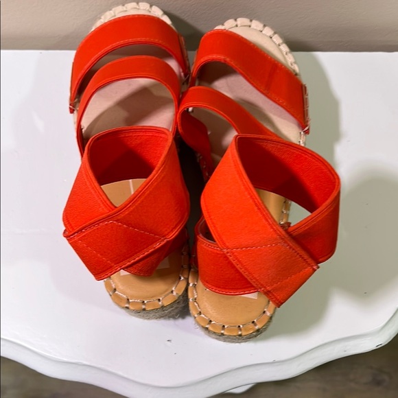 Dolce Vita Orange Espadrille Platform Sandals very cute - Picture 5 of 5